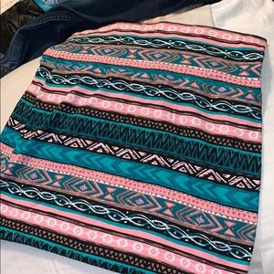 Printed Charlotte Russe Mini Skirt